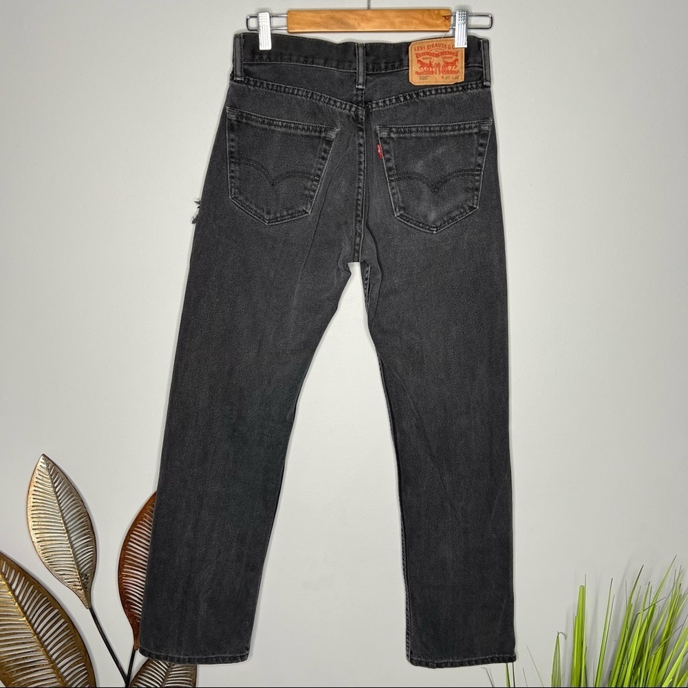 RARE 505 Levi’s Vintage High Waisted Black Jeans - Picture 8 of 14